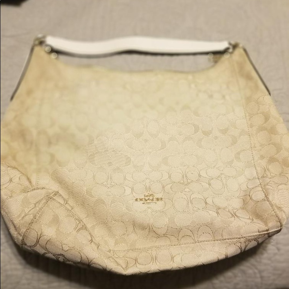 Coach canvas purse.